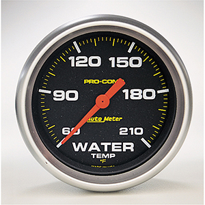 AutoMeter 5469 Pro-Comp 2-5/8" Water Temperature Gauge, 60-210 F Electrical