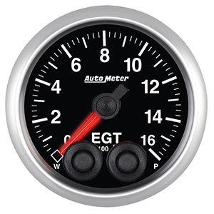 AutoMeter 5646 Elite 2-1/16" Pyrometer Gauge, 0-1600 F Electrical