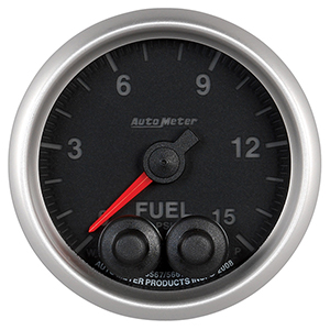 AutoMeter 5667 Elite 2-1/16" Fuel Pressure Gauge, 0-15 PSI Electrical