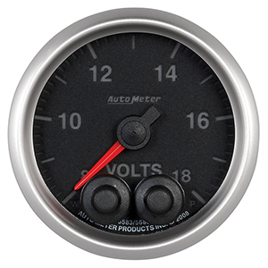AutoMeter 5683 Elite 2-1/16" Voltmeter Gauge, 8-18V Electrical
