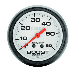 AutoMeter 5705 Phantom 2-1/16" Boost Gauge, 0-60 PSI Mechanical