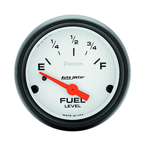 AutoMeter 5714 Phantom 2-1/16" Fuel Level Gauge, 0-90 Ohms Electrical