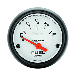 AutoMeter 5716 Phantom 2-1/16" Fuel Level Gauge, 240-33 Ohms Electrical