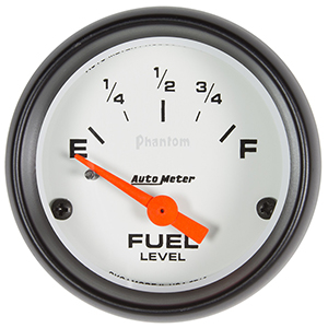 AutoMeter 5719 Phantom 2-1/16" Fuel Level Gauge, 73-10 Ohms Electrical