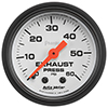 AutoMeter 5725 Phantom 2-1/16" Exhaust Pressure Gauge, 0-60 PSI Mechanical