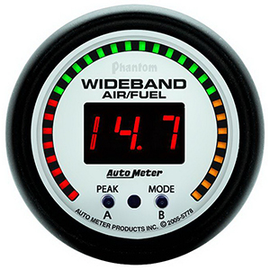 AutoMeter 5778 Phantom 2-1/16" Wideband Pro Air/Fuel Ratio Gauge Digital