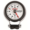 AutoMeter 5780-00406 GM White 3-3/4" Air-Core Pedestal Tachometer Gauge, 0-8,000  RPM Electric