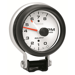 AutoMeter 5780 Phantom 3-3/4" Pedestal Tachometer Gauge, 0-8,000  RPM Electrical