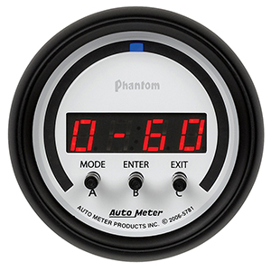 AutoMeter 5781 Phantom 2-1/16" DPIC Gauge, -2G - +2G Digital