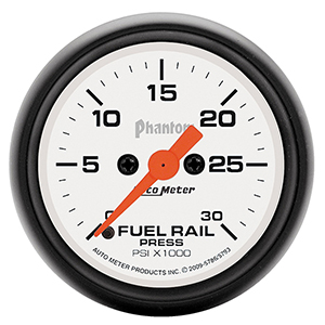 AutoMeter 5793 Phantom 2-1/16" Fuel Rail Pressure Gauge, 0-30K PSI Electrical