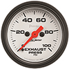 AutoMeter 5794 Phantom 2-1/16" Exhaust Pressure Gauge, 0-100 PSI Electrical