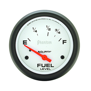 AutoMeter 5815 Phantom 2-5/8" Fuel Level Gauge, 73-10 Ohms Electrical