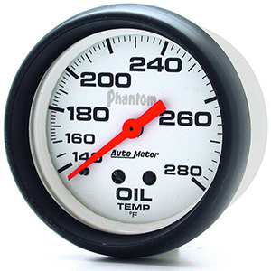 AutoMeter 5841 Phantom 2-5/8" Oil Temperature Gauge, 140-280 F Mechanical