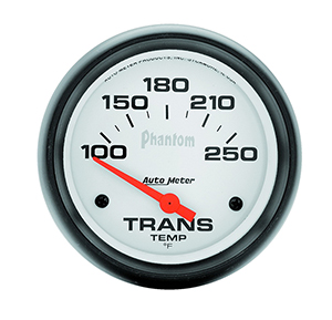 AutoMeter 5857 Phantom 2-5/8" Transmission Temperature Gauge, 100-250 F Electrical