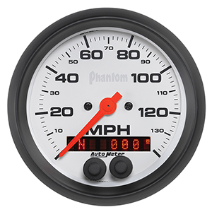 AutoMeter 5880 Phantom 3-3/8" GPS Speedometer Gauge, 0-140 MPH Electrical
