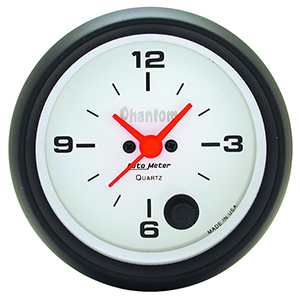 AutoMeter 5885 Phantom 2-5/8" 12 Hour Clock Gauge Electrical