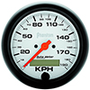 AutoMeter 5887-M Phantom 3-3/8" Speedometer Gauge, 0-190 KPH Electrical