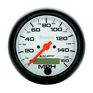 AutoMeter 5888 Phantom 3-3/8" Speedometer Gauge, 0-160 MPH Electrical