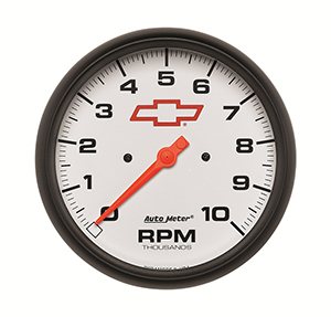 AutoMeter 5898-00406 GM White 5" Air-Core In-Dash Tachometer Gauge, 0-10,000  RPM Electric
