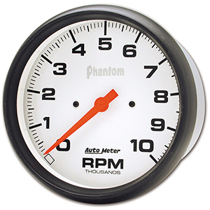 AutoMeter 5898 Phantom 5" In-Dash Tachometer Gauge, 0-10,000  RPM Electrical