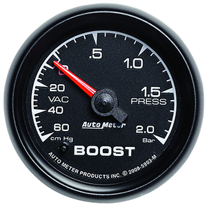 AutoMeter 5903-M ES 2-1/16" Boost/Vacuum Gauge, 60 CM / HG-2.0 Bar Mechanical