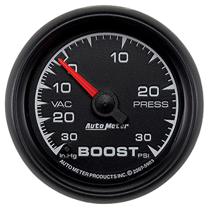 AutoMeter 5903 ES 2-1/16" Boost/Vacuum Gauge, 30in HG / 30 PSI Mechanical