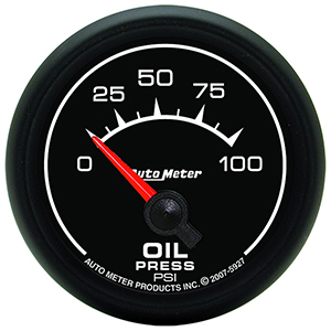 AutoMeter 5927 ES 2-1/16" Air-Core Oil Pressure Gauge, 0-100 PSI Electric