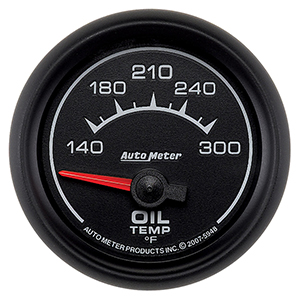 AutoMeter 5948 ES 2-1/16" Air-Core Oil Temperature Gauge, 140-300 f Electric
