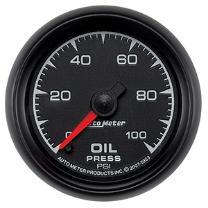 AutoMeter 5953 ES 2-1/16" Digital Stepper Motor Oil Pressure Gauge, 0-100 PSI Electric