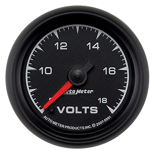 AutoMeter 5991 ES 2-1/16" Digital Stepper Motor Voltmeter Gauge, 8-18V Electric