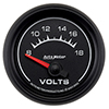 AutoMeter 5992 ES 2-1/16" Air-Core Electric Voltmeter Gauge, 8-18V Electric