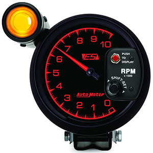 AutoMeter 5999 ES 5" Air-Core Pedestal Tachometer Gauge, 0-10,000  RPM Electric