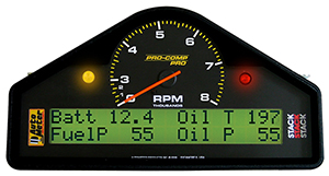 AutoMeter 6012 Pro-Comp Race Dash, 0-3-8K  RPM Analog / Digital