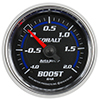 AutoMeter 6103-M2 Cobalt Mechanical 2-1/16" Boost/Vacuum Gauge, -1/+2 Bar