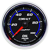 AutoMeter 6121 Cobalt Mechanical 2-1/16" Oil Pressure Gauge, 0-100 PSI