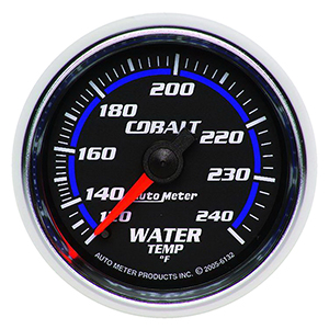 AutoMeter 6132 Cobalt Mechanical 2-1/16" Water Temperature Gauge, 120-240 f