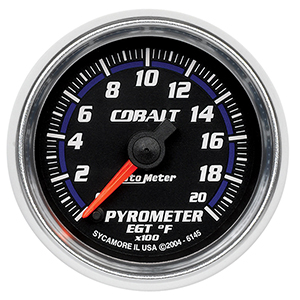AutoMeter 6145 Cobalt Electric 2-1/16" Digital Stepper Motor Pyrometer Gauge, 0-2000 f
