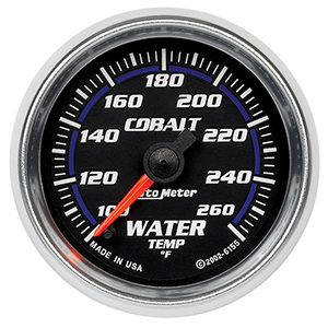 AutoMeter 6155 Cobalt Electric 2-1/16" Water Temperature Gauge, 100-260 f