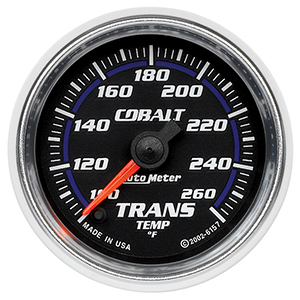 AutoMeter 6157 Cobalt Electric 2-1/16" Transmission Temperature Gauge, 100-260 f