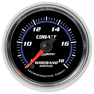 AutoMeter 6171 Cobalt Electric 2-1/16" Analog Wideband Air/Fuel Ratio Gauge, 8:1-18:1 AFR