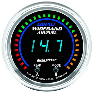 AutoMeter 6178 Cobalt Digital 2-1/16" Wideband Pro Air/Fuel Ratio Gauge, 6:1 - 20:1 AFR