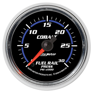 AutoMeter 6186 Cobalt Electric 2-1/16" Digital Stepper Motor Fuel Rail Pressure Gauge, 0-30K PSI