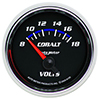 AutoMeter 6192 Cobalt Electric 2-1/16" Voltmeter Gauge, 8-18V