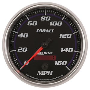 AutoMeter 6289 Cobalt Electric 5" Air-Core Electric Speedometer Gauge, 0-160 MPH