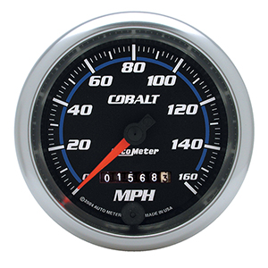 AutoMeter 6293 Cobalt Mechanical 3-3/8" Speedometer Gauge, 0-160 MPH