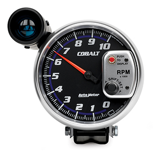 AutoMeter 6299 Cobalt Electric 5" Pedestal Tachometer Gauge, 0-10,000  RPM