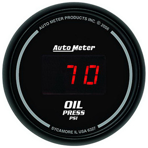 AutoMeter 6327 Sport-Comp Digital 2-1/16" Oil Pressure Gauge, 0-100 PSI