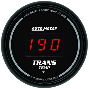 AutoMeter 6349 Sport-Comp Digital 2-1/16" Transmission Temperature Gauge, 0-340 F