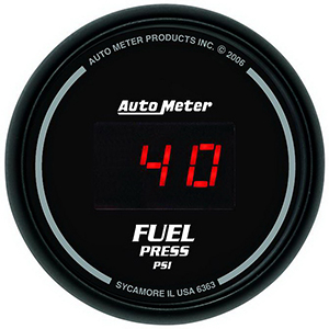 AutoMeter 6363 Sport-Comp Digital 2-1/16" Fuel Pressure Gauge, 0-100 PSI