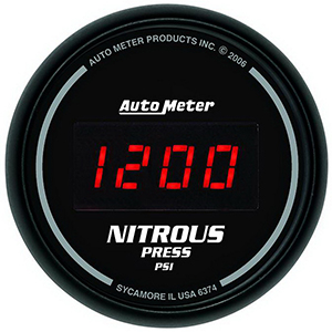 AutoMeter 6374 Sport-Comp Digital 2-1/16" Nitrous Pressure Gauge, 0-1600 PSI